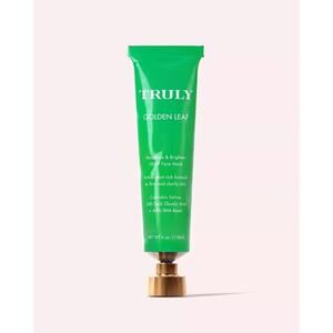 NEW IN BOX! TRULY Organic Golden Leaf Resurface & Brighten Face Mask 4 Oz 118ml
